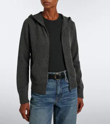 Max Mara Cashmere zip-up hoodie | Thumbnail 5 Max Mara Cashmere zip-up hoodie | Thumbnail 5