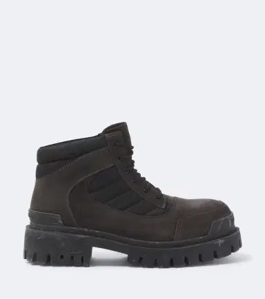 Balenciaga Combat Strike suede-trimmed lace-up boots | Thumbnail 4 Balenciaga Combat Strike suede-trimmed lace-up boots | Thumbnail 4