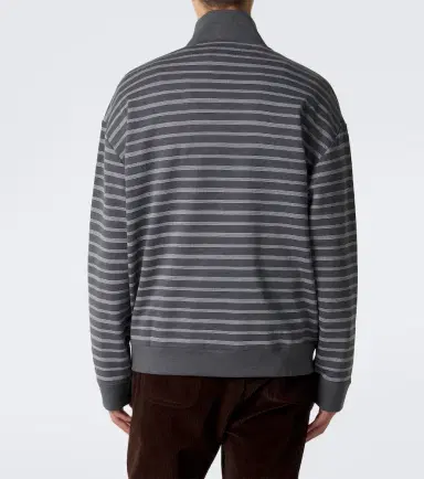 Miu Miu Striped oversized cotton fleece sweatshirt | Thumbnail 5 Miu Miu Striped oversized cotton fleece sweatshirt | Thumbnail 5
