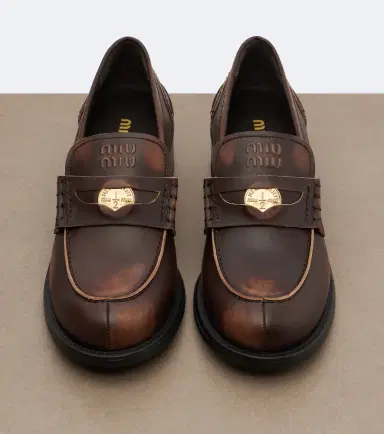 Miu Miu Leather penny loafers | Thumbnail 3 Miu Miu Leather penny loafers | Thumbnail 3