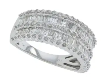 Wish Fine Jewelry 1.33ct Diamond 14K Gold Statement Eternity Ring | Thumbnail 1 Wish Fine Jewelry 1.33ct Diamond 14K Gold Statement Eternity Ring | Thumbnail 1
