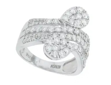 Wish Fine Jewelry 1.64ct Diamond 14K Gold Bypass Ring | Thumbnail 1 Wish Fine Jewelry 1.64ct Diamond 14K Gold Bypass Ring | Thumbnail 1