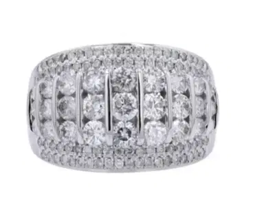 Wish Fine Jewelry 2.00ct Diamond 14K Gold Dome Pave Ring | Thumbnail 1 Wish Fine Jewelry 2.00ct Diamond 14K Gold Dome Pave Ring | Thumbnail 1