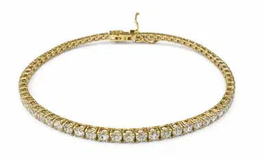 Wish Fine Jewelry 4.10ct Diamond 18K Gold Classic Tennis Bracelet | Thumbnail 1 Wish Fine Jewelry 4.10ct Diamond 18K Gold Classic Tennis Bracelet | Thumbnail 1