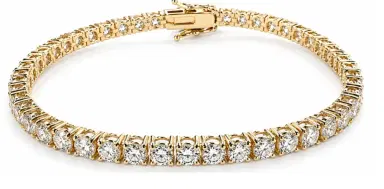 Wish Fine Jewelry 6.36ct Diamond 18K Gold Tennis Bracelet | Thumbnail 1 Wish Fine Jewelry 6.36ct Diamond 18K Gold Tennis Bracelet | Thumbnail 1