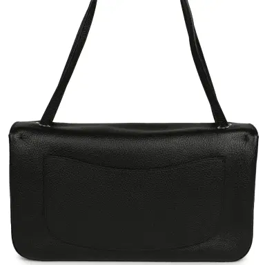 Chanel Chanel Maxi "Souplissimo" Small Flap Bag Black Grained Calfskin Silver Hardware | Thumbnail 4 Chanel Chanel Maxi "Souplissimo" Small Flap Bag Black Grained Calfskin Silver Hardware | Thumbnail 4