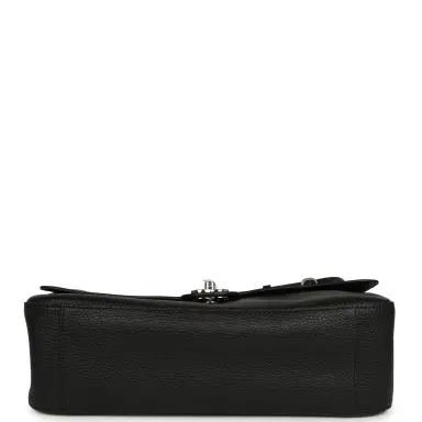 Chanel Chanel Maxi "Souplissimo" Small Flap Bag Black Grained Calfskin Silver Hardware | Thumbnail 7 Chanel Chanel Maxi "Souplissimo" Small Flap Bag Black Grained Calfskin Silver Hardware | Thumbnail 7