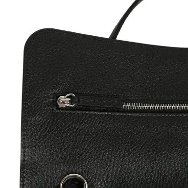 Chanel Chanel Maxi "Souplissimo" Small Flap Bag Black Grained Calfskin Silver Hardware | Thumbnail 8 Chanel Chanel Maxi "Souplissimo" Small Flap Bag Black Grained Calfskin Silver Hardware | Thumbnail 8