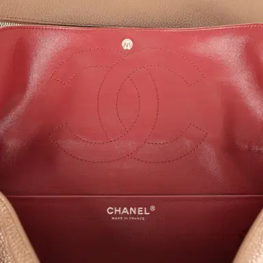 Chanel Chanel Maxi "Souplissimo" Small Flap Bag Brown Grained Calfskin Silver Hardware | Thumbnail 10 Chanel Chanel Maxi "Souplissimo" Small Flap Bag Brown Grained Calfskin Silver Hardware | Thumbnail 10