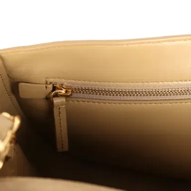 Chanel Chanel Maxi "Souplissimo" Small Flap Bag Dark Beige Suede Gold Hardware | Thumbnail 11 Chanel Chanel Maxi "Souplissimo" Small Flap Bag Dark Beige Suede Gold Hardware | Thumbnail 11