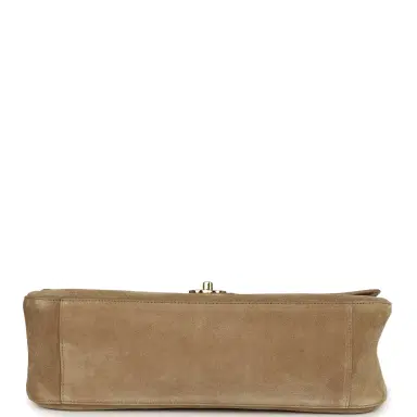 Chanel Chanel Maxi "Souplissimo" Small Flap Bag Dark Beige Suede Gold Hardware | Thumbnail 7 Chanel Chanel Maxi "Souplissimo" Small Flap Bag Dark Beige Suede Gold Hardware | Thumbnail 7
