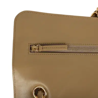 Chanel Chanel Maxi "Souplissimo" Small Flap Bag Dark Beige Suede Gold Hardware | Thumbnail 8 Chanel Chanel Maxi "Souplissimo" Small Flap Bag Dark Beige Suede Gold Hardware | Thumbnail 8