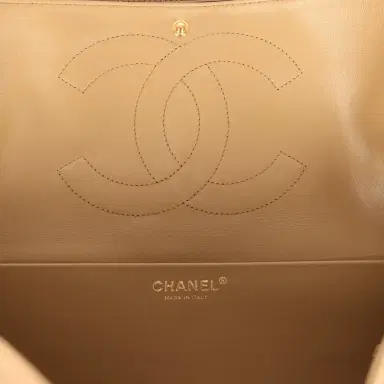 Chanel Chanel Maxi "Souplissimo" Small Flap Bag Dark Beige Suede Gold Hardware | Thumbnail 10 Chanel Chanel Maxi "Souplissimo" Small Flap Bag Dark Beige Suede Gold Hardware | Thumbnail 10