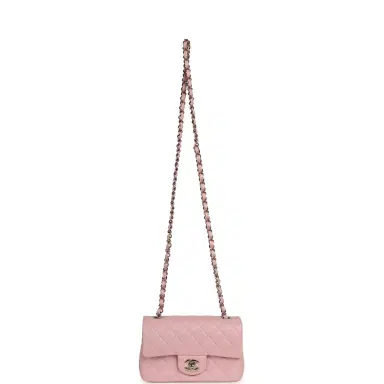 Chanel Chanel Mini Classic Rectangular Flap Bag Light Pink Lambskin Light Gold Hardware | Thumbnail 7 Chanel Chanel Mini Classic Rectangular Flap Bag Light Pink Lambskin Light Gold Hardware | Thumbnail 7