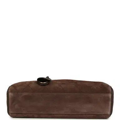 Chanel Chanel Small "Perfect Bowling" Bag Dark Brown Suede Gold Hardware | Thumbnail 6 Chanel Chanel Small "Perfect Bowling" Bag Dark Brown Suede Gold Hardware | Thumbnail 6