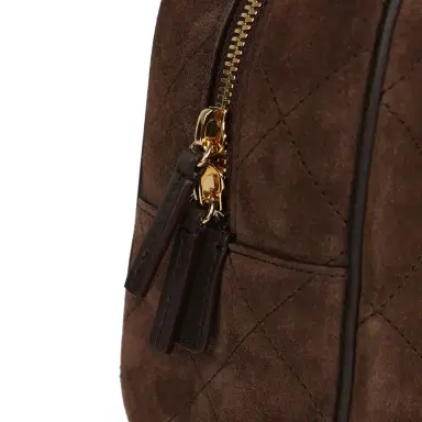 Chanel Chanel Small "Perfect Bowling" Bag Dark Brown Suede Gold Hardware | Thumbnail 7 Chanel Chanel Small "Perfect Bowling" Bag Dark Brown Suede Gold Hardware | Thumbnail 7