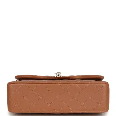 Chanel Chanel Small Classic Double Flap Bag Caramel Lambskin Light Gold Hardware | Thumbnail 6 Chanel Chanel Small Classic Double Flap Bag Caramel Lambskin Light Gold Hardware | Thumbnail 6