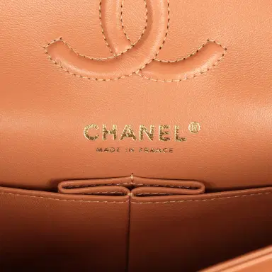 Chanel Chanel Small Classic Double Flap Bag Caramel Lambskin Light Gold Hardware | Thumbnail 9 Chanel Chanel Small Classic Double Flap Bag Caramel Lambskin Light Gold Hardware | Thumbnail 9