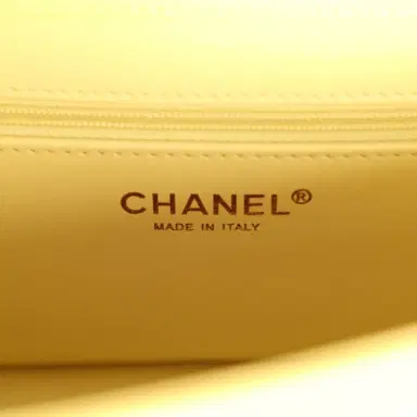 Chanel Chanel Small Preppy Coco Flap Bag Light Yellow Caviar Brushed Gold Hardware | Thumbnail 9 Chanel Chanel Small Preppy Coco Flap Bag Light Yellow Caviar Brushed Gold Hardware | Thumbnail 9