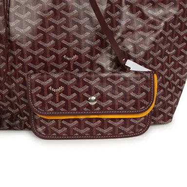 goyard Goyard Goyardine Canvas Burgundy Saint Louis PM Tote Palladium Hardware | Thumbnail 7 goyard Goyard Goyardine Canvas Burgundy Saint Louis PM Tote Palladium Hardware | Thumbnail 7