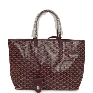 goyard Goyard Goyardine Canvas Burgundy Saint Louis PM Tote Palladium Hardware | Thumbnail 1 goyard Goyard Goyardine Canvas Burgundy Saint Louis PM Tote Palladium Hardware | Thumbnail 1