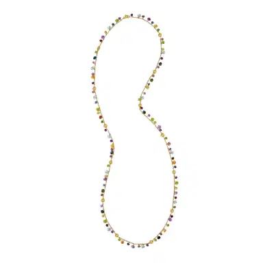 MARCO BICEGO Marco Bicego Africa Multi-Gemstone 18K Yellow Gold Station Necklace by The Solist | Thumbnail 1 MARCO BICEGO Marco Bicego Africa Multi-Gemstone 18K Yellow Gold Station Necklace by The Solist | Thumbnail 1