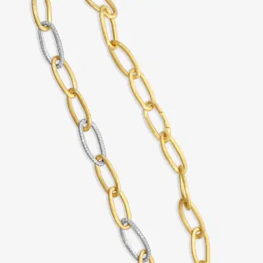 MARCO BICEGO Marco Bicego Jaipur Link 18K Yellow & White Gold Diamond Link Necklace by The Solist | Thumbnail 3 MARCO BICEGO Marco Bicego Jaipur Link 18K Yellow & White Gold Diamond Link Necklace by The Solist | Thumbnail 3