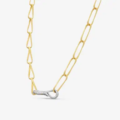 MARCO BICEGO Marco Bicego Marrakech Onde 18K Yellow & White Gold Diamond Necklace by The Solist | Thumbnail 2 MARCO BICEGO Marco Bicego Marrakech Onde 18K Yellow & White Gold Diamond Necklace by The Solist | Thumbnail 2