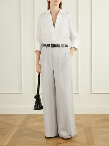 TWP Avery Stretch Wool-crepe Wide-leg Pants | Thumbnail 2 TWP Avery Stretch Wool-crepe Wide-leg Pants | Thumbnail 2
