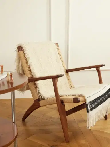 The House of Lyria Cicatrice Fringed Striped Mohair-blend Throw | Thumbnail 2 The House of Lyria Cicatrice Fringed Striped Mohair-blend Throw | Thumbnail 2