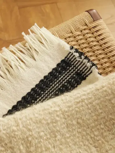 The House of Lyria Cicatrice Fringed Striped Mohair-blend Throw | Thumbnail 3 The House of Lyria Cicatrice Fringed Striped Mohair-blend Throw | Thumbnail 3