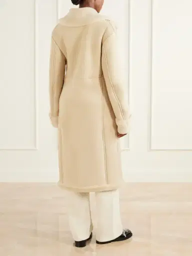 Simone Rocha Embellished Double-breasted Shearling Coat | Thumbnail 3 Simone Rocha Embellished Double-breasted Shearling Coat | Thumbnail 3