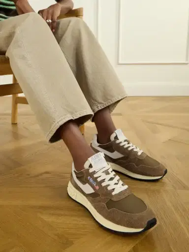 Autry Reelwind Low Suede-trimmed Leather Sneakers | Thumbnail 2 Autry Reelwind Low Suede-trimmed Leather Sneakers | Thumbnail 2