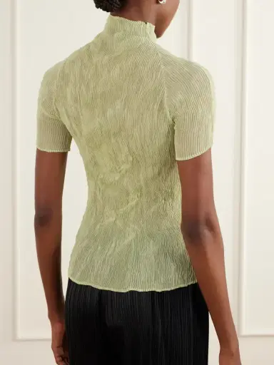 Issey Miyake Twist Plissé-chiffon Blouse | Thumbnail 3 Issey Miyake Twist Plissé-chiffon Blouse | Thumbnail 3