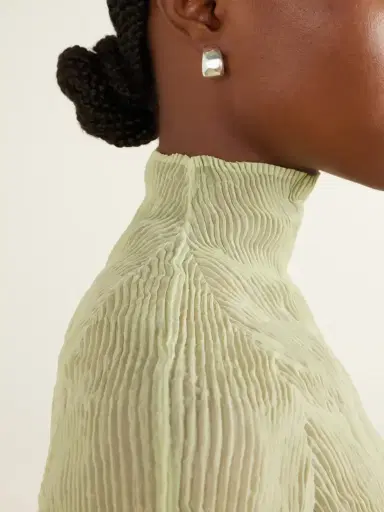Issey Miyake Twist Plissé-chiffon Blouse | Thumbnail 4 Issey Miyake Twist Plissé-chiffon Blouse | Thumbnail 4