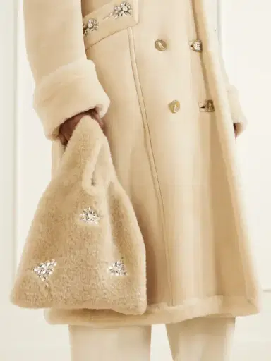 Simone Rocha Shearling-effect Shoulder Bag | Thumbnail 2 Simone Rocha Shearling-effect Shoulder Bag | Thumbnail 2