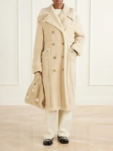 Simone Rocha Shearling-effect Shoulder Bag | Thumbnail 3 Simone Rocha Shearling-effect Shoulder Bag | Thumbnail 3