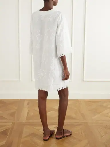 Eres Embroidered Linen Kaftan | Thumbnail 3 Eres Embroidered Linen Kaftan | Thumbnail 3