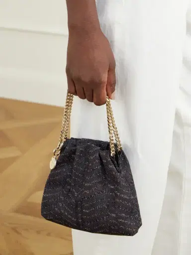 Missoni Greek Key Striped Metallic Crochet-knit Shoulder Bag | Thumbnail 2 Missoni Greek Key Striped Metallic Crochet-knit Shoulder Bag | Thumbnail 2
