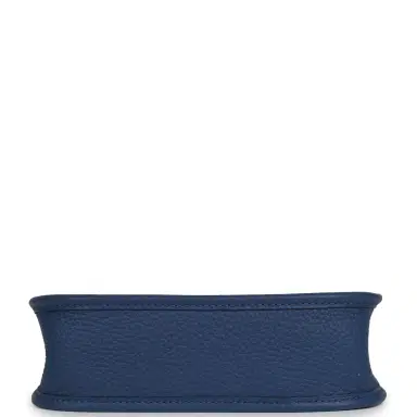 HERMÈS Hermes Evelyne TPM Bleu Tie Clemence Palladium Hardware | Thumbnail 6 HERMÈS Hermes Evelyne TPM Bleu Tie Clemence Palladium Hardware | Thumbnail 6