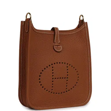 HERMÈS Hermes Evelyne TPM Gold Clemence Gold Hardware | Thumbnail 2 HERMÈS Hermes Evelyne TPM Gold Clemence Gold Hardware | Thumbnail 2