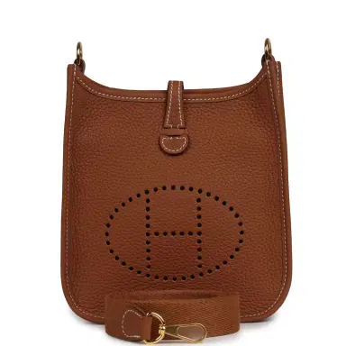 HERMÈS Hermes Evelyne TPM Gold Clemence Gold Hardware | Thumbnail 1 HERMÈS Hermes Evelyne TPM Gold Clemence Gold Hardware | Thumbnail 1