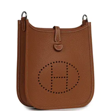 HERMÈS Hermes Evelyne TPM Gold Clemence Palladium Hardware | Thumbnail 2 HERMÈS Hermes Evelyne TPM Gold Clemence Palladium Hardware | Thumbnail 2