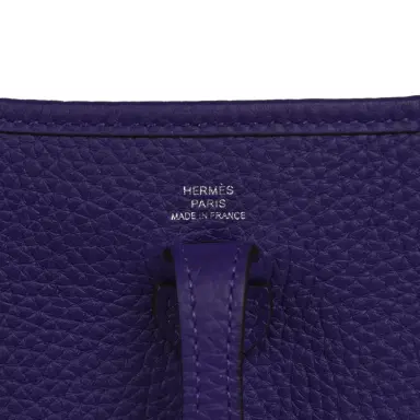 HERMÈS Hermes Evelyne TPM Purple Clemence Palladium Hardware | Thumbnail 7 HERMÈS Hermes Evelyne TPM Purple Clemence Palladium Hardware | Thumbnail 7