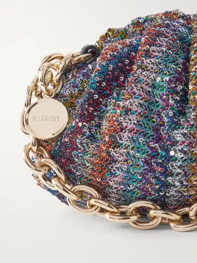 Missoni Caperdoni Sequined Striped Shoulder Bag | Thumbnail 5 Missoni Caperdoni Sequined Striped Shoulder Bag | Thumbnail 5