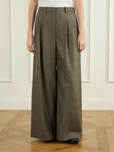 TWP Avery Stretch Wool And Cashmere-blend Herringbone Wide-leg Pants | Thumbnail 3 TWP Avery Stretch Wool And Cashmere-blend Herringbone Wide-leg Pants | Thumbnail 3