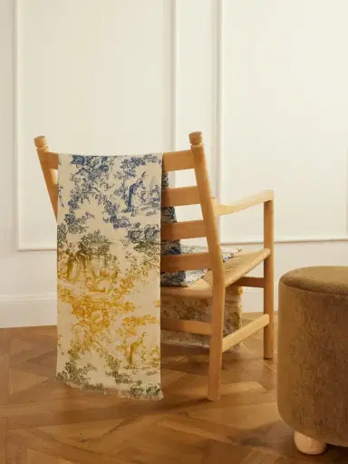 The House of Lyria Firmamento Printed Linen And Cotton-blend Throw | Thumbnail 2 The House of Lyria Firmamento Printed Linen And Cotton-blend Throw | Thumbnail 2