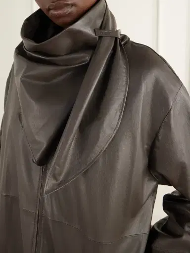 Loewe Scarf-detailed Leather Jacket | Thumbnail 5 Loewe Scarf-detailed Leather Jacket | Thumbnail 5