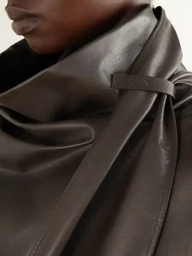 Loewe Scarf-detailed Leather Jacket | Thumbnail 6 Loewe Scarf-detailed Leather Jacket | Thumbnail 6