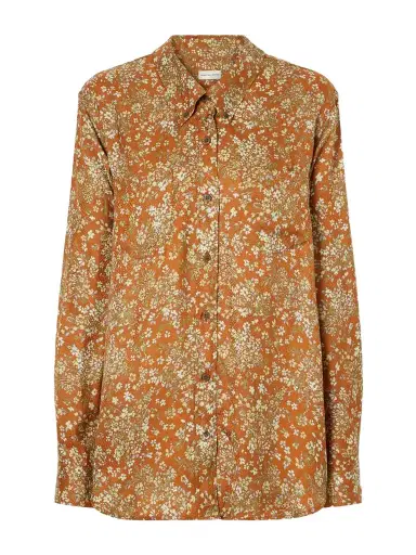 Dries Van Noten Floral-jacquard Printed Satin Shirt | Thumbnail 1 Dries Van Noten Floral-jacquard Printed Satin Shirt | Thumbnail 1